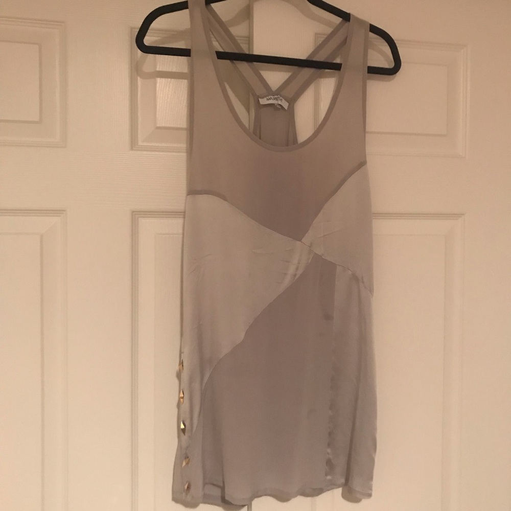 GRAY Silk Tunic tank
